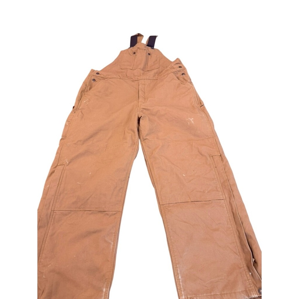 White Mountain Duck Canvas Double Knee‎ Bib Overalls Brown 2XL RN16101 Insulated